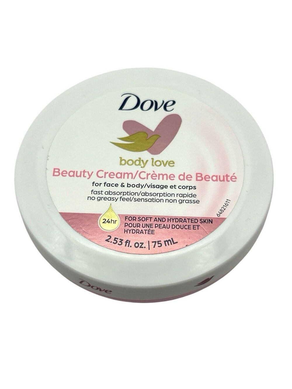 Dove Body Love Beauty Cream - Face & Body Moisturizer - 2.53 fl. oz. (75 mL)